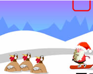 Santa snowboards online játék