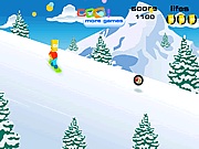 Bart snowboarding online játék
