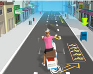 Delivery racer gördeszkás HTML5 játék