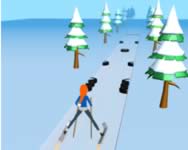 Ski rush 3D gördeszkás ingyen játék